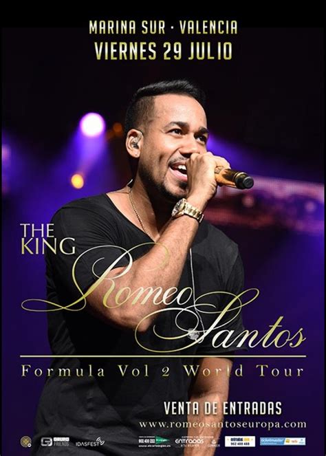 concierto de romeo santos valencia|Entradas Romeo Santos Valencia 